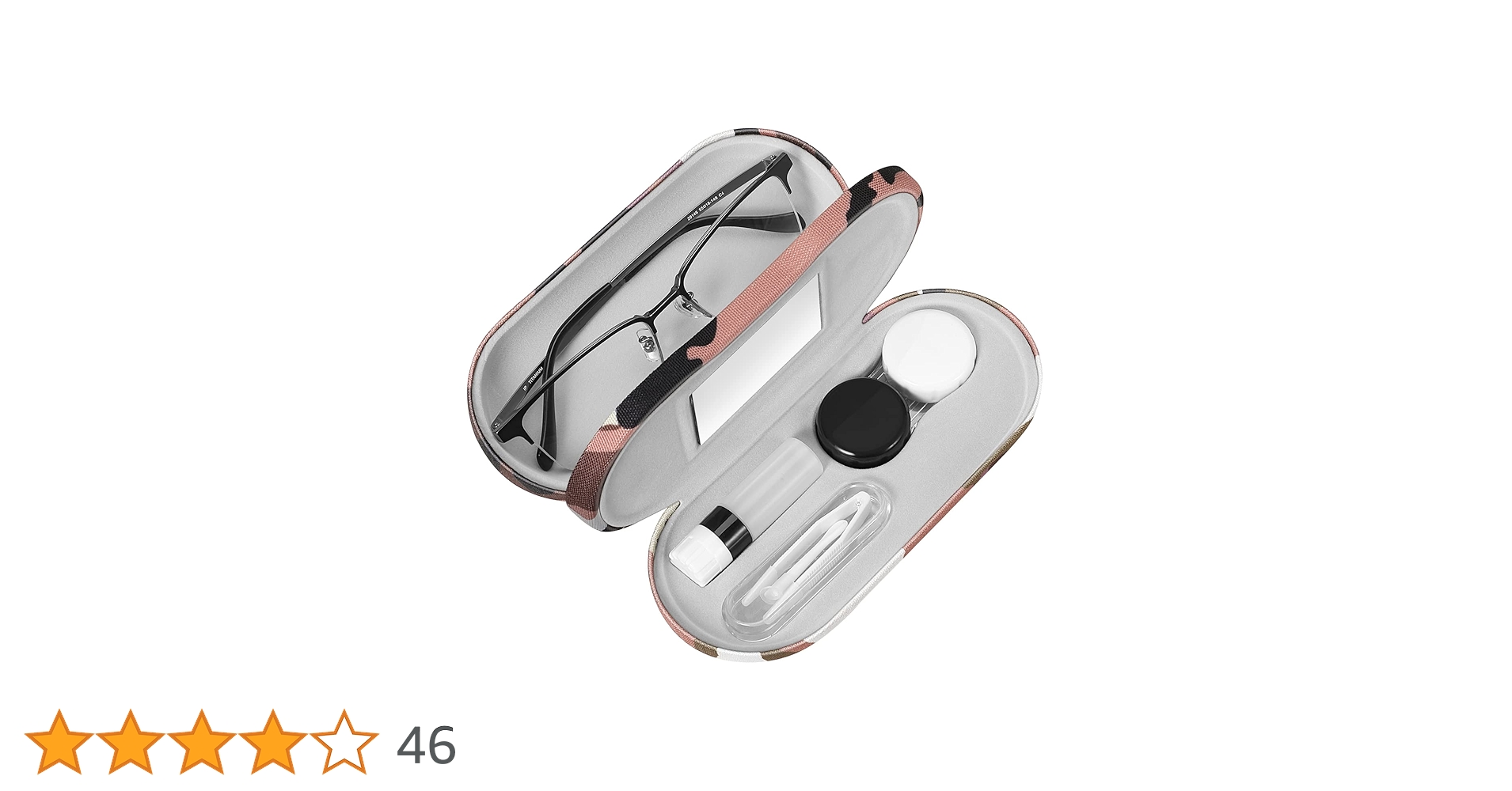 Amazon.co.jp: KENOBEE 2 in 1 メガネケース、ミラーピンセット